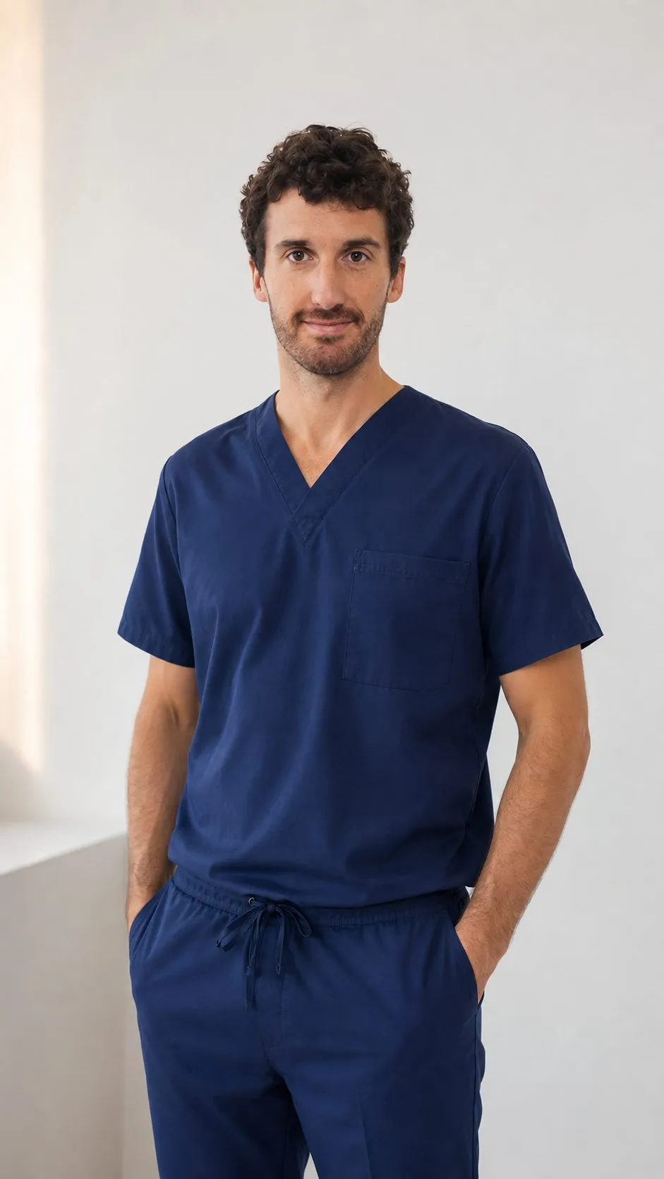 Le Dr Nicolas Carrabin, souriant, dans le hall de la clinique