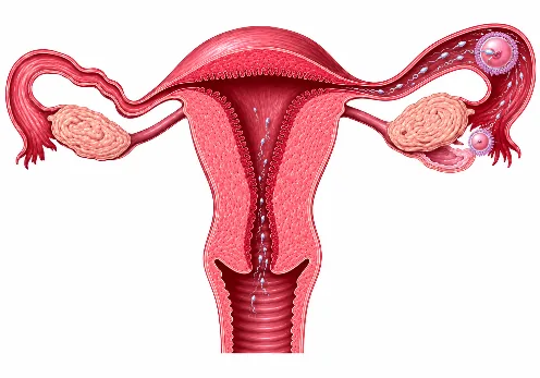 Schéma de l'anatomie tubaire : situation normale